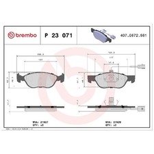 Satz Bremsbeläge Bremsklötze vorne für Alfa Romeo 145 930 146 GTV 916 id87746