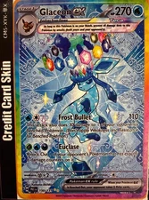 Glaceon ex Pokémon Debit Credit Card Skin Sticker - Small Chip