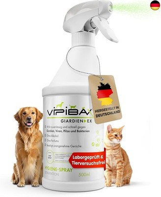ViPiBaX Giardien EX Hygiene-Spray für Hund, Katze & Co - Geruchsentferner - 