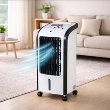 Image of Portable Evaporative Air Cooler with 4L Water Tank, Remote Control, 2 Ice Packs