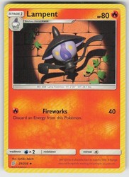 Lampent 29/236 Unified Minds Uncommon Pokemon Card