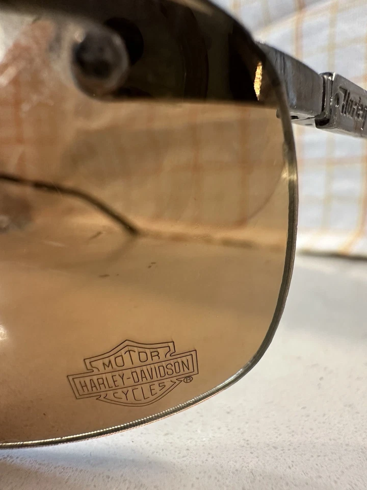 Gafas de sol Harley-Davidson HD700 lentes marrones envolventes sin montura 2005 B-0287 Foto 3 de 4