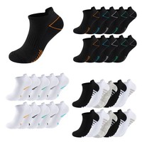 Mens 10 Pack Trainer Liner Socks Sports Gym Running Cushioned Socks Size 6-11