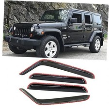 194249 Side Window Visor Deflector,in 2007-2018 Wrangler JK 4-Door In-Channel