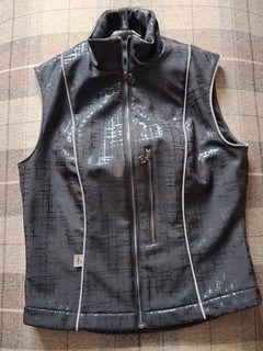 Aztec Diamond Equestrian Gilet Women's Size Small Black