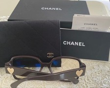 CHANEL 3438-S-A COCO Mark Heart Sunglasses 54   17 140 Brown Women