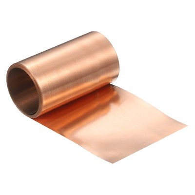 Copper Flashing, 3000x80x0.1mm 99.95% Pure Copper Sheet Roll for DIY Projects