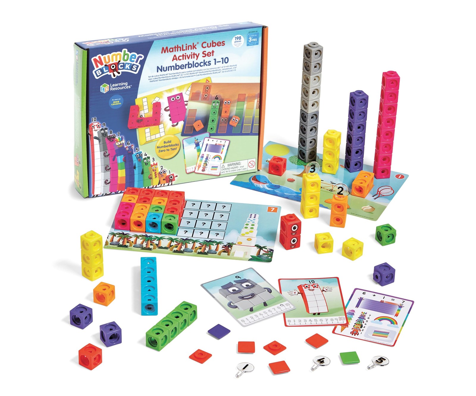 Numberblocks MathLink Cubes Activity Set, Ages 3+, Build Numberblocks 1–10, L...