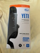 Blue Yeti USB Microphone Black Freestanding w/ Mute Switch  Adjustable Stand