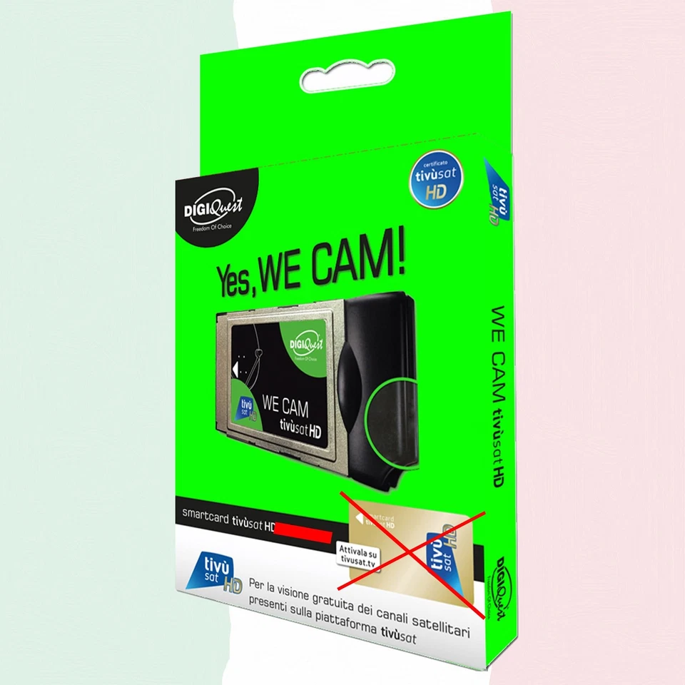 We CAM SmartCam Module de DIGIQuest - Module HD CI+ WiFi avec Bouton WPS pour... - Photo 2/4