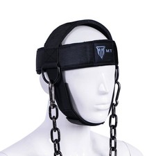 MT Weight lifting head neck harness gym workout exercise training straps belt
