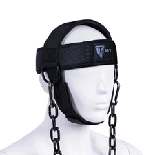 MT Weight lifting head neck harness gym workout exercise training straps belt
