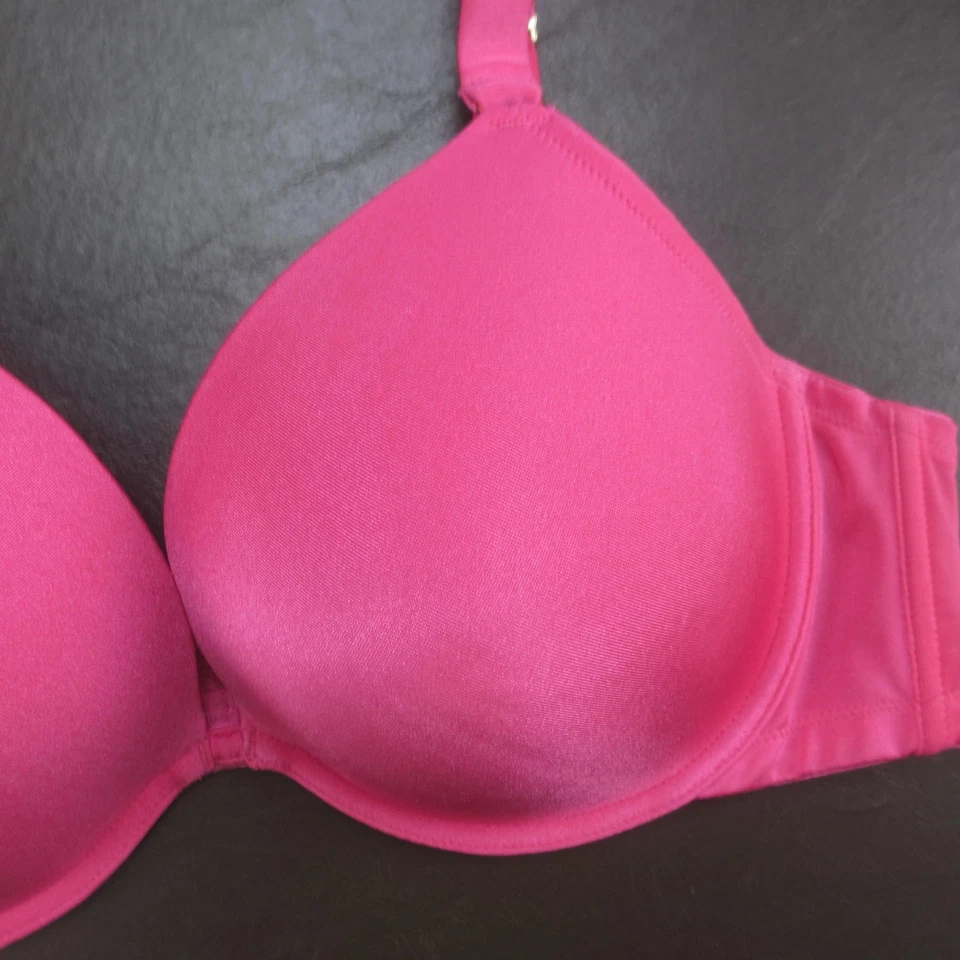 Sutiã Ambrielle Feminino 42C Rosa Quente Underwire Camiseta Sem Costura Alças Ajustáveis - Imagem 4 de 4