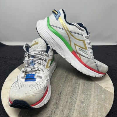 Diadora Equipe Atomo Women's Running Shoes White Gold 101.178050 Italy Size 9.5
