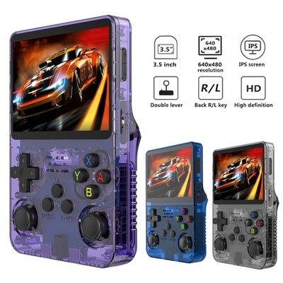 128GB, R36S Retro Handheld Video Game Console 20000 Games 3.5 Inch IPS Scree