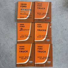 1966 Ford Truck Shop Manuals Lot Of 6