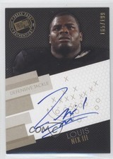 2014 Press Pass Signings Gold X's & O's 165/199 Louis Nix III #PPS-LN Auto 0v1