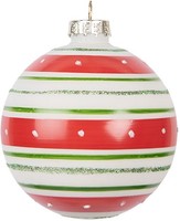 Clayre & Eef 6GL5141 Christbaumkugel Rot 8X8 Cm