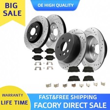 275mm Front And Rear Drilled Disc Rotor Brake Pad For 2008 2005-2010 Scion Tc