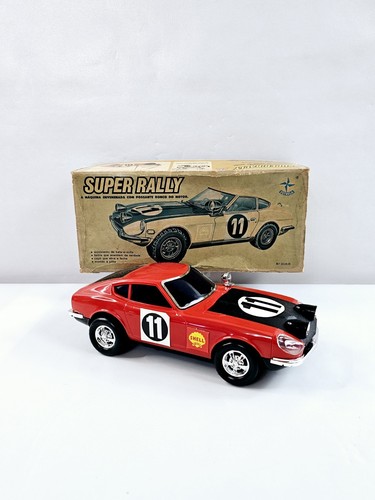 Estrela Datsun Nissan Fairlady Z 240Z Super Rally Car Battery Powered Vtg READ - Picture 1 of 22