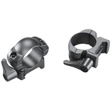 Weaver Grand Slam Leaver-Lok Top Mount Steel Scope Rings 1" Medium Matte UPC: