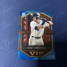 2025 Bowman - Vips Very Important Prospects Colt Emerson #VIP-13 Blue Mojo /150
