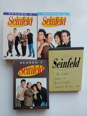 Seinfeld Series DVD Seasons 5, 6 & 7 with Writer's Production Yellow Notepad 