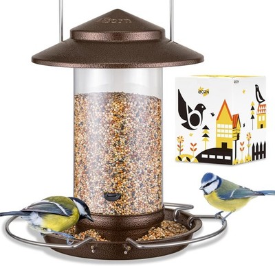  Bird Feeder Squirrel Proof Metal Squirrel Chew Proof Bird Feeders for Outdoors