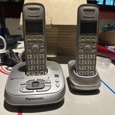 Panasonic KX-TG4021 DECT 6.0 PLUS Charging Base W/ 2 Cordless Home Phone System