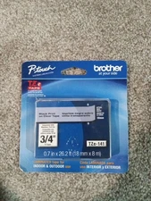 Brother International Tze141 Label Tape - 0.75" Width 1 Each Opened But Unused