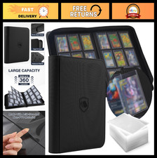 9 Pocket Top Loader Binder - Holds 360 Toploaders, 100 Included, Card Storage