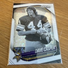 2025 Panini Prizm Dave Casper #256 White Disco Prizm Vikings