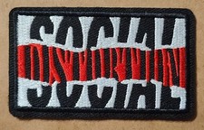 Social Distortion embroidered Iron on patch
