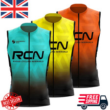 Mens Cycling Vest Sleeveless Windproof Lightweight Bike Jersey Top