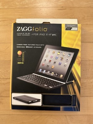 ZaggFolio Bluetooth Keyboard Case For iPad 2-4th Gen, Brand New Box Never Opened