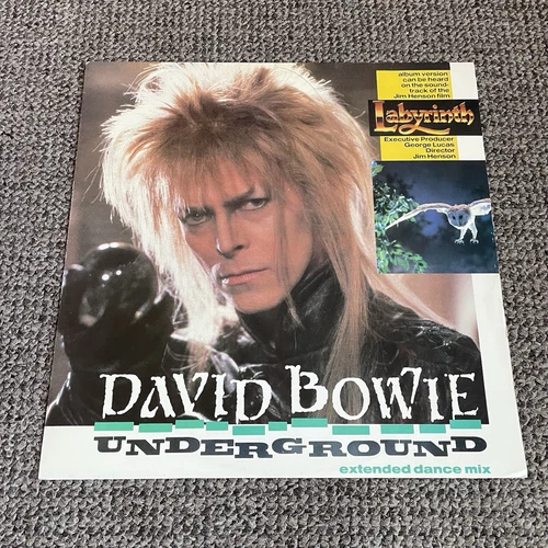 David Bowie – Underground Dance Mix 12" Labyrinth Vinyl Record 1ST UK Press 1986