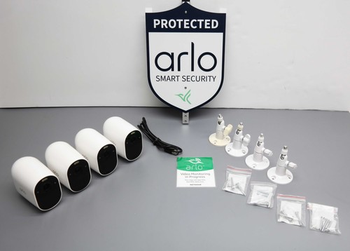 Arlo Essential VMK2430Y Spotlight 4-Camera Wireless 1080p Surveillance System