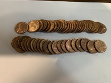 1940’s Lincoln Cent Roll mixed dates AU to Unc. Cond. w/ Unc. 1943 Steel Cent!