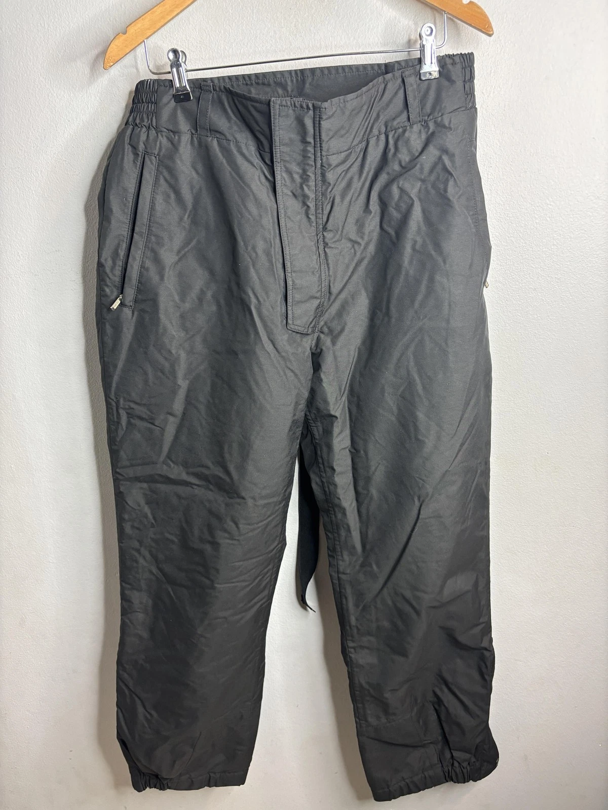 Berghaus Pants Mens 34 Black Gore-Tex Rain Waterproof Hiking Belted Zip Pockets
