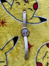 Tahari White Wristwatch Watch Rose Gold Floral Flower Detail W Box