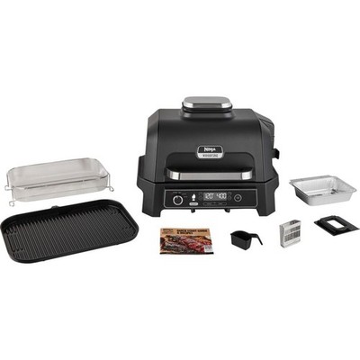 Ninja OG850 EU Woodfire Pro XL Elektrogrill Grau/Schwarz (1700 Watt)