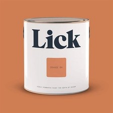 Lick Orange 04 Matt Wall & Ceilings Paint 2.5 Litre Unopened