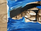 Original Abstract Bikini Model Painting 9x12 paper Modern Wall Art Home Decor — photo 6