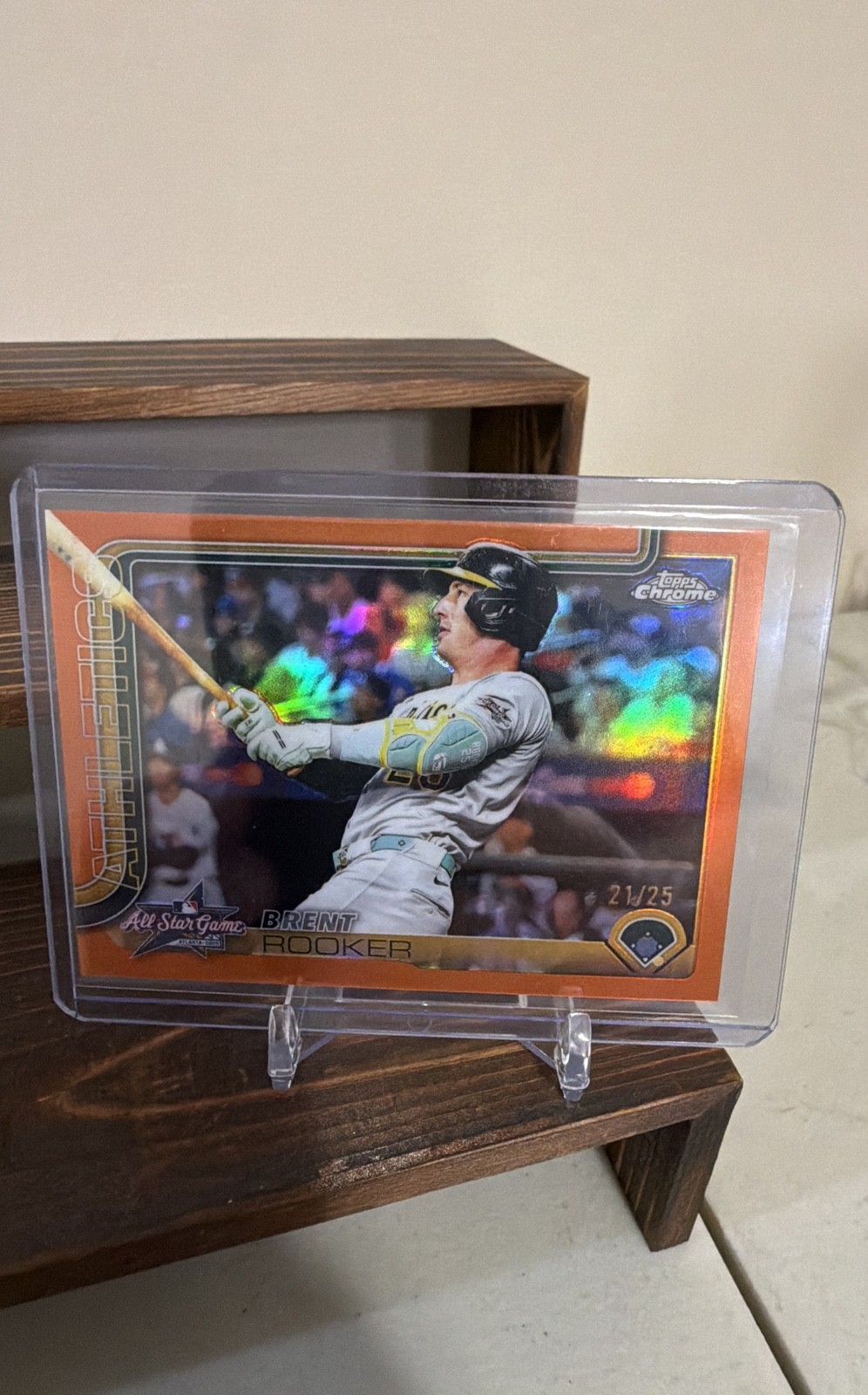 2025 Topps Chrome Update All-Star Brent Rooker #ASGC-29 Orange Refractor /25