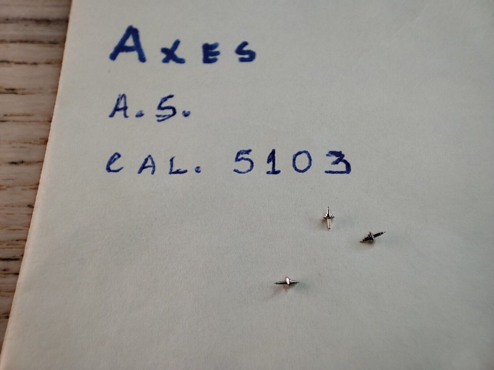 Axe AS 5103 - Balance staff - Asse bilanciere - axe de balancier -  lot