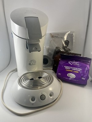 Philips white Senseo HD7811 Single Serve Coffee Maker tested w/manual/tested