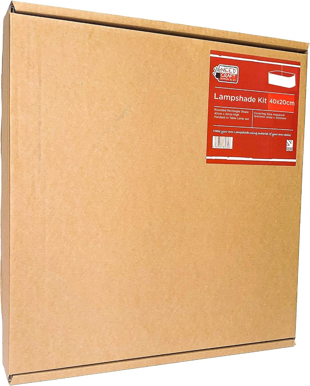 40cm x 20cm Rounded Rectangle Lampshade Making Kit - Image 2