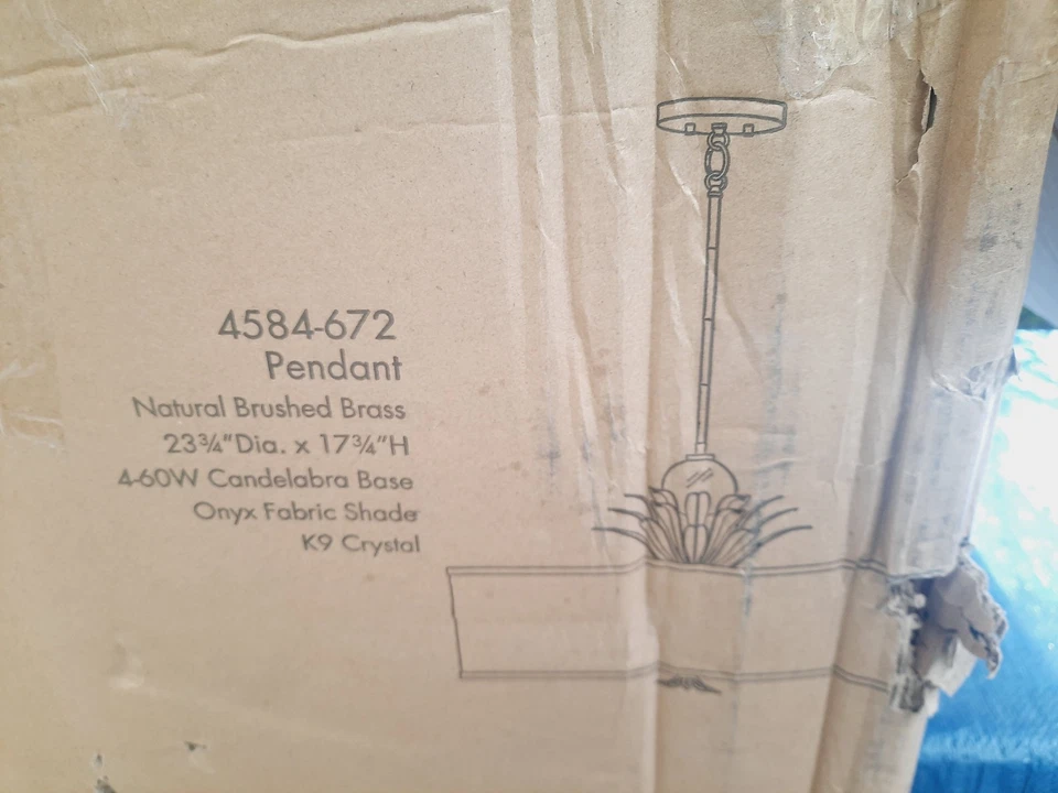 Pingente Minka Lavery 4584 Caprio 4 luzes 24"W multi luz latão escovado natural - Imagem 4 de 4