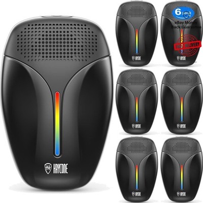 Eco-Friendly Ultrasonic Insect Repeller - 6 Count Pack for Roach & Mouse Control