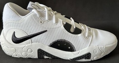 Nike Air PG 6 TB White/Black Baskeball Shoes Men Sz 7 New DX6654-100